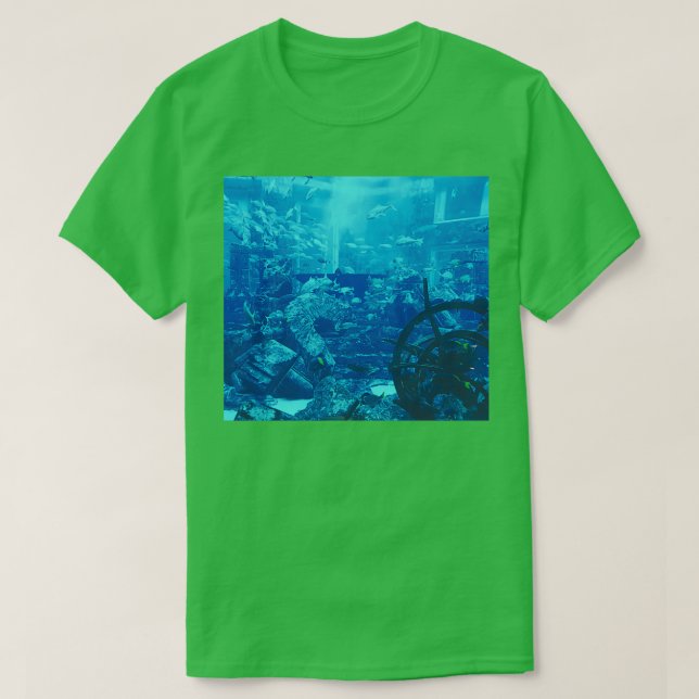 T-shirt Aquarium bleu (Design devant)