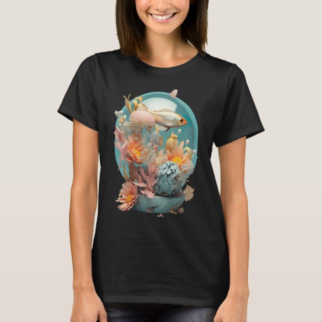 T-shirt Aquarium bleu (Devant)