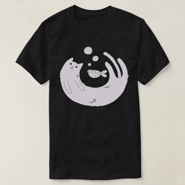 T-shirt Aquarium Cat (Design devant)