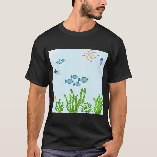 T-shirt Aquarium de poissons (Devant)
