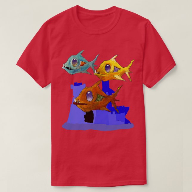 T-shirt Aquarium de Zombie 1 (Design devant)