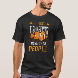 T-shirt Aquarium d'eau de mer J'aime plus la pisciculture