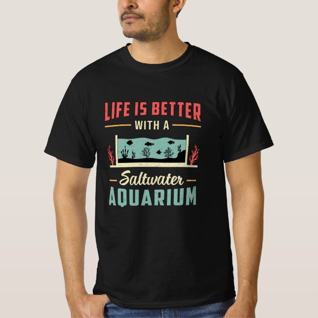 T-shirt Aquarium d'eau salée aquarium aquarium aquarium aq (Devant)