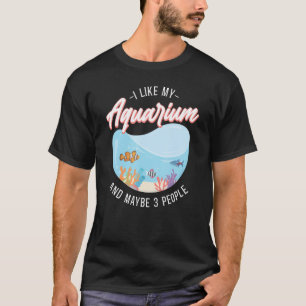 T-shirt Aquarium d'eau salée Poisson Bowl J'Aime Mon Aquar