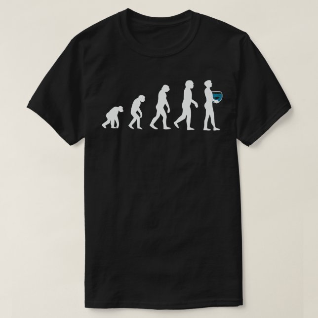 T-shirt Aquarium Fishkeeper Evolution 1 (Design devant)