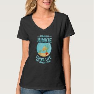 T-shirt Aquarium Junkie Pêche Poisson Réservoir Aquarium K