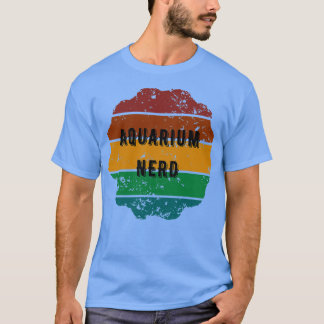 T-shirt Aquarium nerd dans un beau cercle de coucher de so