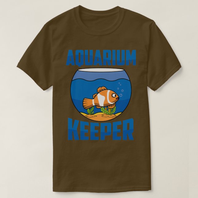 T-shirt Aquarium Pêche Aquarium Gardien Poisson 1 (Design devant)