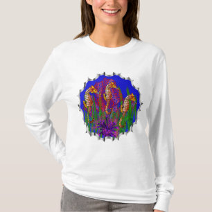T-shirt Aquarium personnel d'hippocampe et récif coralien