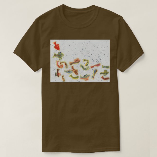 T-shirt Aquarium Poisson Fractage (Design devant)