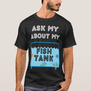 T-shirt Aquarium Saltwater Poisson réservoir Homme Nerd Fe