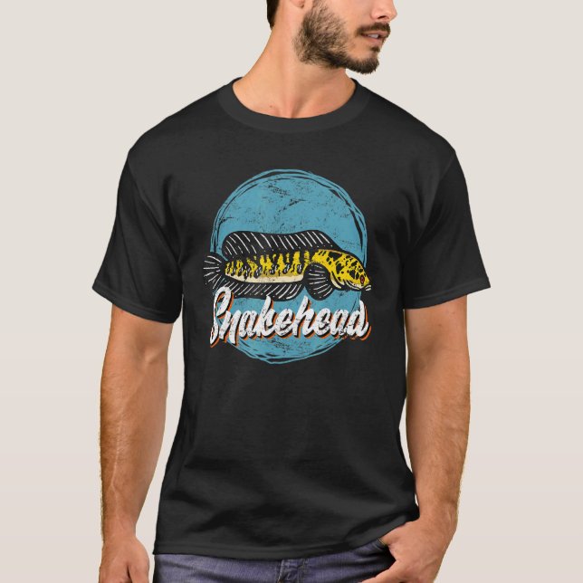 T-shirt Aquarium Snakehead Aquared Poisson Snakehead (Devant)