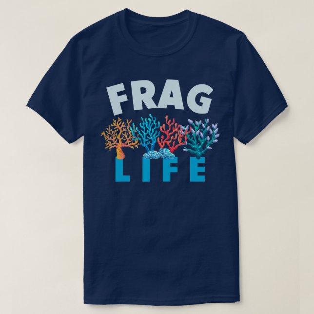 T-shirt Aquarium sous-marin Reef Vie de corail Frag (Design devant)