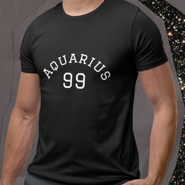 T-shirt Aquarius | Anniversaire noir (Créateur téléchargé)