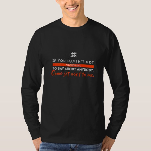 T-shirt Aquarius Constellation Aquarius Astrologie Citatio (Devant)