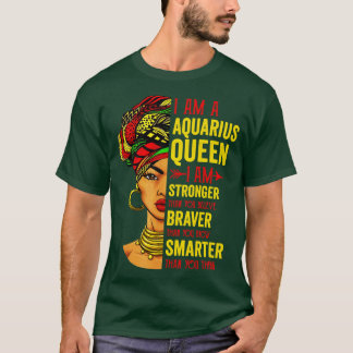T-shirt Aquarius Je Suis Plus Forte Anniversaire Pour Aqua