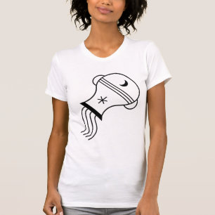 T-shirt Aquarius le porteur d'eau signe noir graphique éto