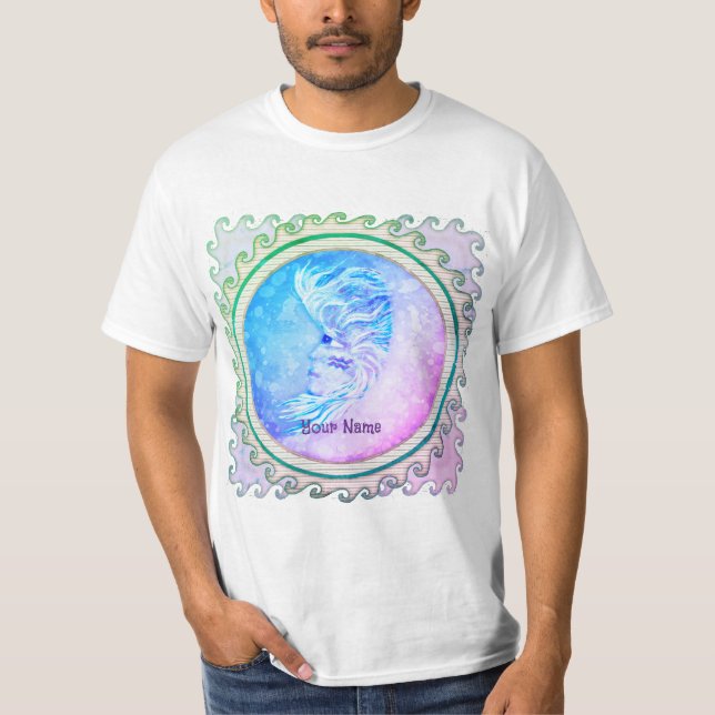 T-shirt Aquarius Moon Woman  (Devant)