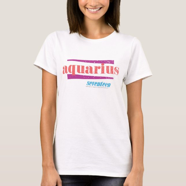 T-shirt Aquarius rose (Devant)
