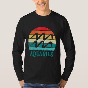 T-shirt Aquarius Sunset Zodiaque