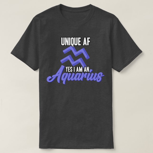 T-shirt Aquarius unique (Design devant)