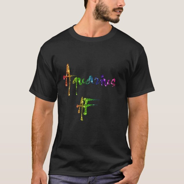 T-shirt Aquarius Zodiac anniversaire Aquarius Af (Devant)