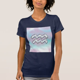 T-shirt Aquarius Zodiac sur Mother of Pearl Style