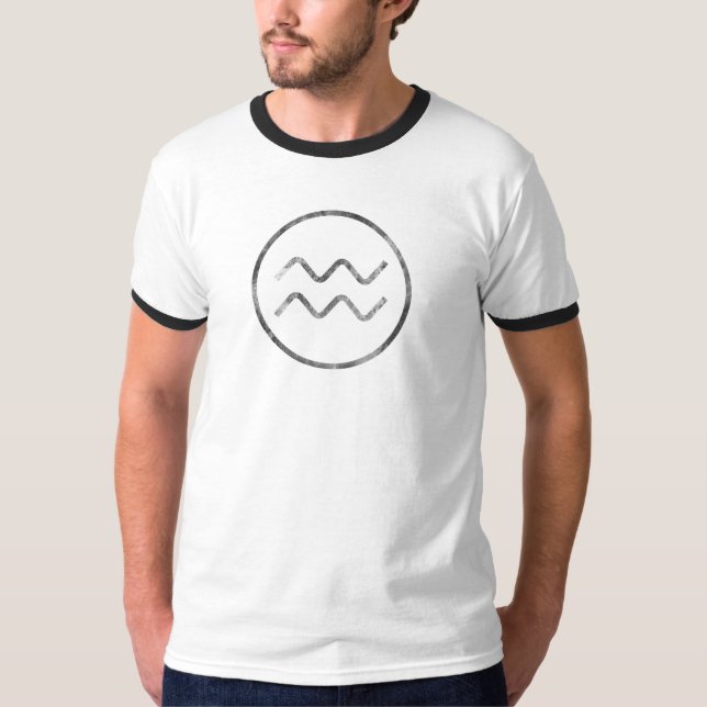 T-shirt Aquarius, Zodiaque, Horoscope, Astrologie (Devant)