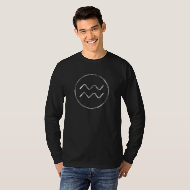 T-shirt Aquarius, Zodiaque, Horoscope, Astrologie (Devant entier)