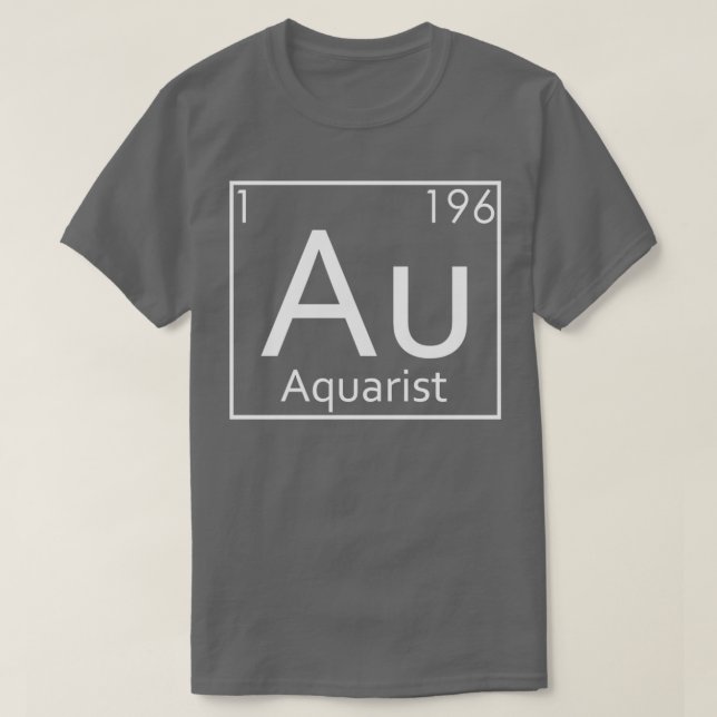 T-shirt Aquascapage Aquarium Éléments périodiques Aquascap (Design devant)
