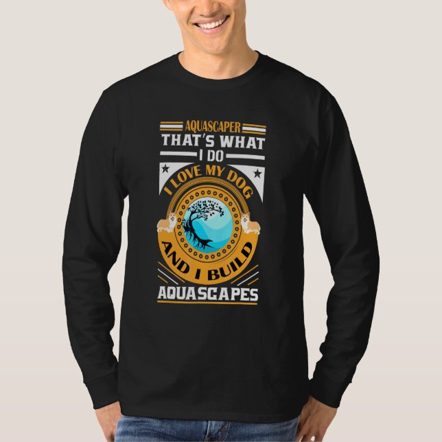 T-shirt Aquascapage Aquarium Pêche 1 (Devant)