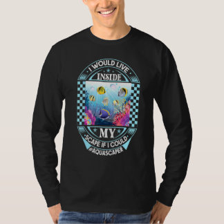 T-shirt Aquascapage Aquarium Pêche 3