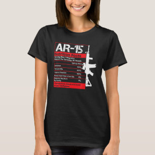 T-shirt AR-15 Valeur nutritive Fusil Fusil Funny Gun Guy D