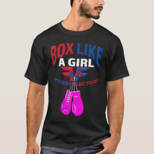 T-shirt AR Fitness Factory Box Comme Une Fille Gants Roses