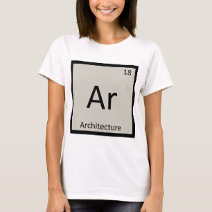 T-shirt Ar - Symbole du tableau périodique de la chimie po
