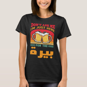 T-shirt Arabe Amis de la bière Tunisie Syrie Maroc Liban