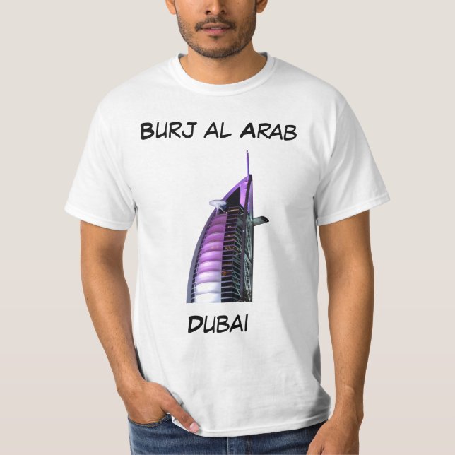 T-shirt Arabe d'Al de Burj, Dubaï (Devant)