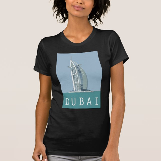 T-shirt Arabe d'Al de Dubaï Burj (Devant)