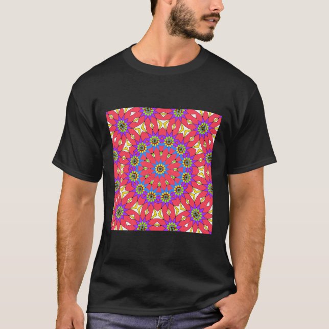 T-shirt Arabe esthétique Ancien Mandala Sacred Geo (Devant)