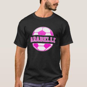 T-shirt Arabelle Nom Filles Football Jouer Football Sports