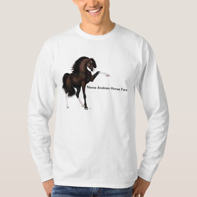 T-shirt Arabian Horse Passion Brown (Devant)
