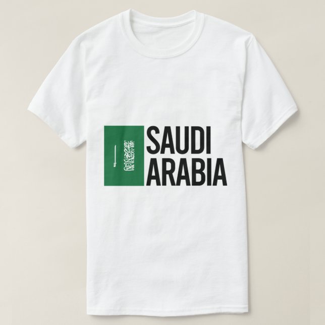 T-shirt Arabie Saoudite Collection de design minimal (Design devant)
