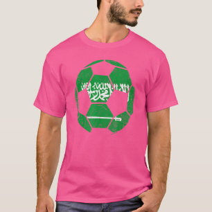 T-shirt Arabie Saoudite Football Monde Football Nombre De