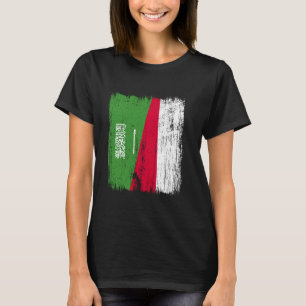 T-shirt Arabie saoudite Pologne Demi-drapeau Ancêtres saou