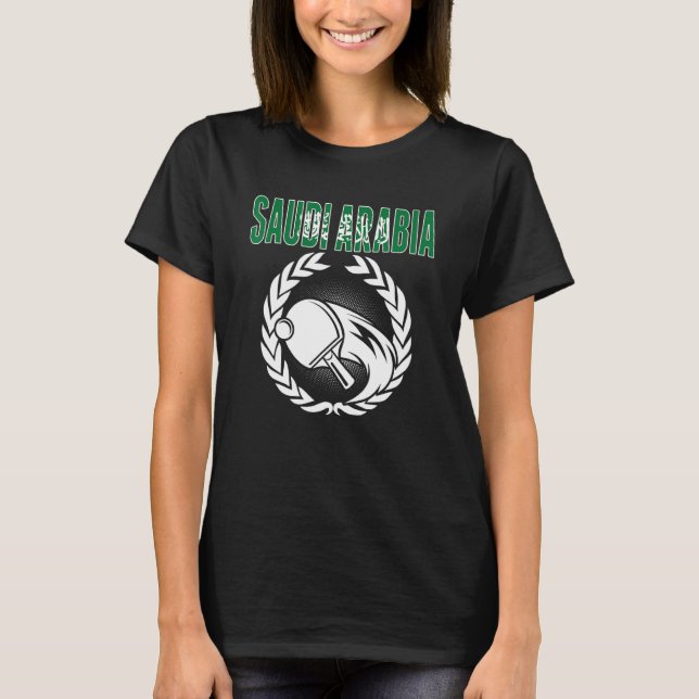 T-shirt Arabie Saoudite Tennis De Table Arabie Ping Pong S (Devant)