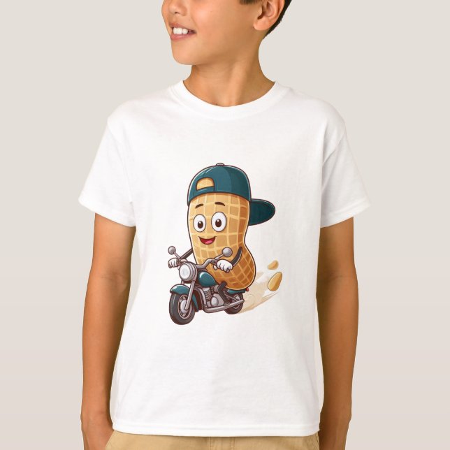 T-shirt Arachide à moto (Devant)
