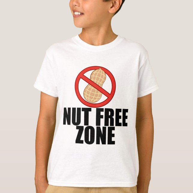 T-shirt Arachide Allergy Nut gratuit enfant (Devant)