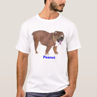 T-shirt Arachide, pièce en t anglaise de bouledogue