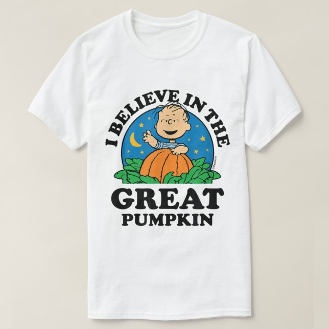 T-shirt Arachides Halloween Je Crois En Le Grand Citrouill (Design devant)