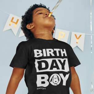 T-shirt Arachides personnalisées   Snoopy Birthday Boy